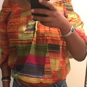 Zara Basic printed blouse size Medium